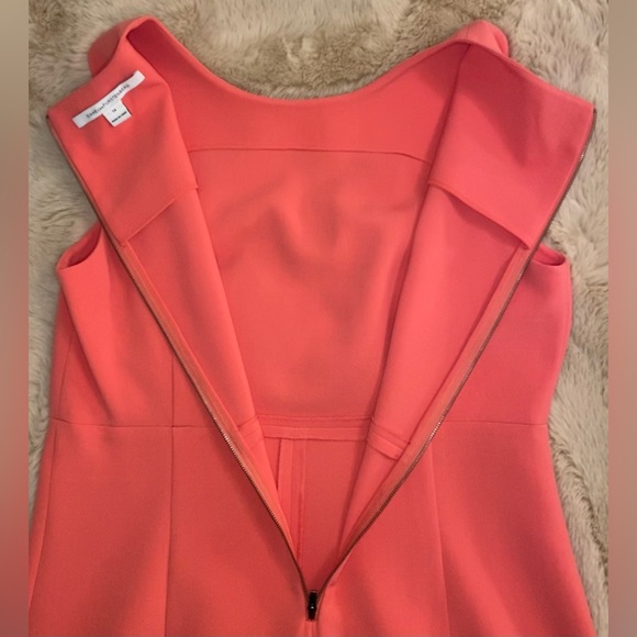 Diane von Furstenberg | Sleeveless Carrie A-Line Dress, Size 14, Pink, VGUC - Picture 6 of 10